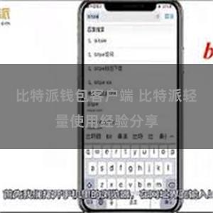 比特派钱包客户端 比特派轻量使用经验分享