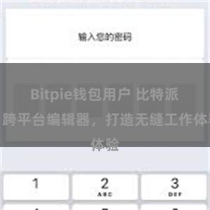 Bitpie钱包用户 比特派：跨平台编辑器，打造无缝工作体验